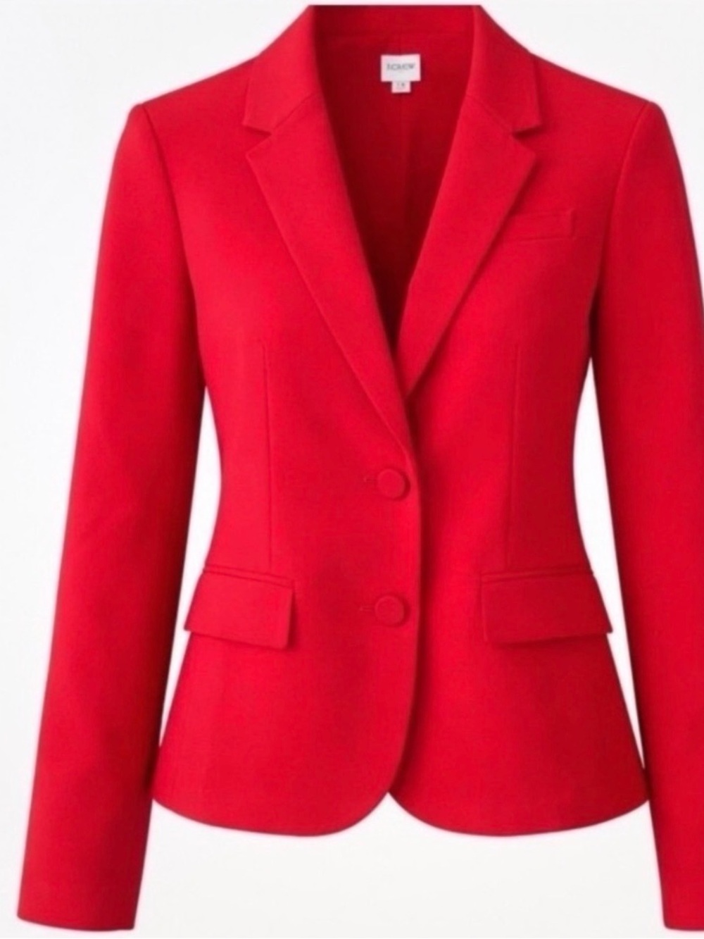 J. Crew Red Two-Button Tailored Blazer